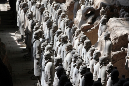 The famous terracotta warriors of XiAn, Qin Shi Huang's Tomb, Chinaのeditorial素材