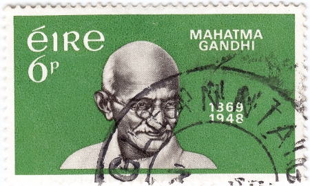 IRELAND - CIRCA 1969 : stamp printed in ireland shows Mahatma Gandhi , circa 1969
のeditorial素材