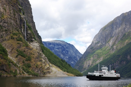 Neroyfjord Norwayの写真素材