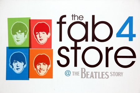 LIVERPOOL, UK - JUNE 16: The Beatles Story, opened since May 1990 in Albert Dock, Liverpool, gives guests an exciting journey into the life, times, culture and music of the Beatles. June 16, 2011. のeditorial素材