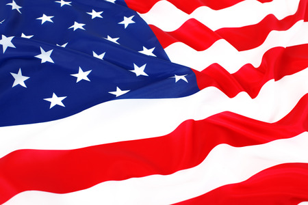 Closeup of American flag