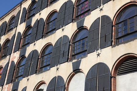 NY -classical old Brooklin in cast-iron, USAのeditorial素材