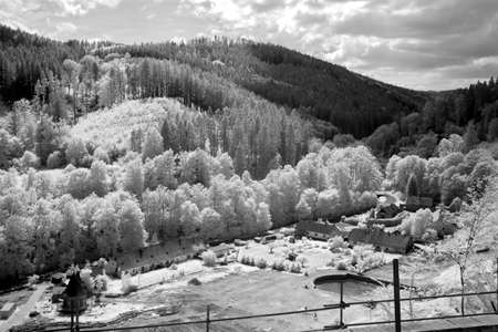 Rural area near Brno, Czech Republicの写真素材