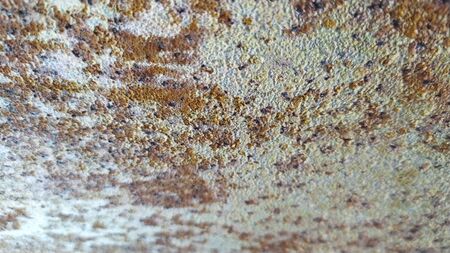 Corrosion texture of metal and paint