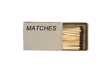 Match box isolated on a white background