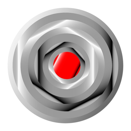 Button on white background. Vector illustration.のイラスト素材