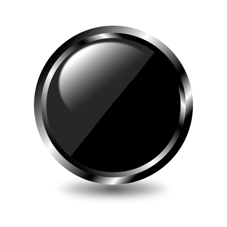 Black web buttonのイラスト素材
