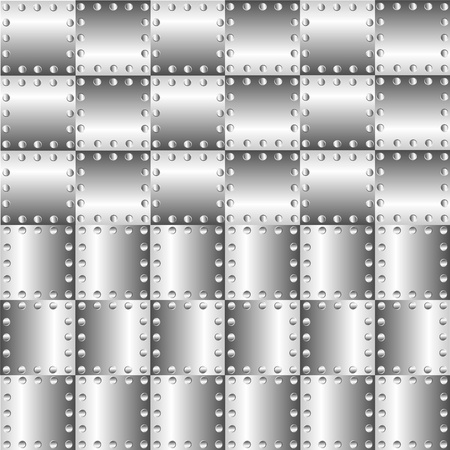 A metal background with rivetsのイラスト素材