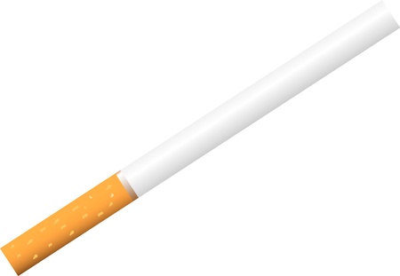 Illustrated cigarette isolated on white background .のイラスト素材