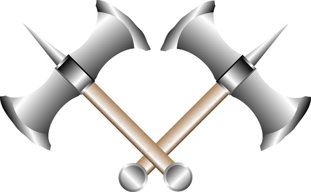 Axes isolated on white background - vectorのイラスト素材