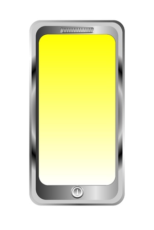 Mobile phone isolated on white background - vectorのイラスト素材