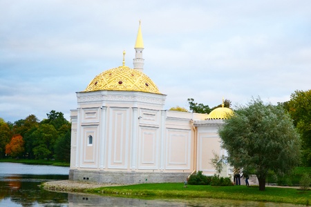 The Turkish Bath pavilion in Tsarskoye Selo (Pushkin), St. Petersburg, Russia.のeditorial素材