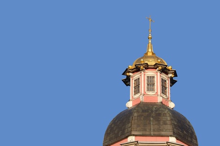 Dome of church in Alexander Nevsky Lavra, St.Petersburg, Russia