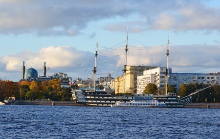 View of the St.Petersburg, Russia. Evening .