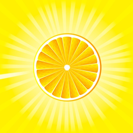 Abstract background with citrus-fruit of orange slices.のイラスト素材