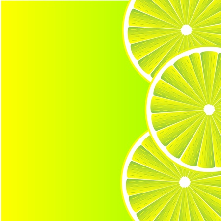 Citrus background with slices of lemon. Vector stylized background.のイラスト素材