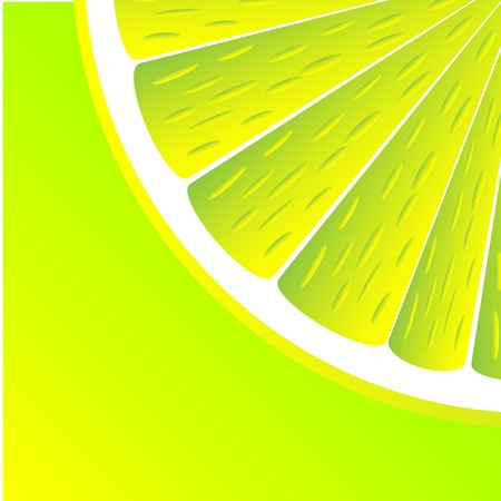 Citrus background with slices of lemon. Vector stylized background.のイラスト素材
