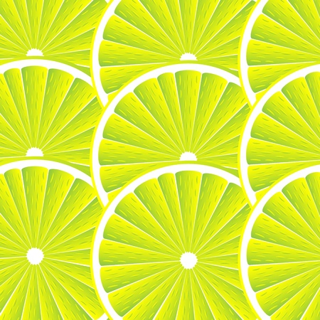 Citrus background with slices of lemon. Vector stylized background.のイラスト素材