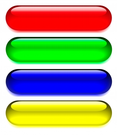 The set of web buttons on whiteのイラスト素材