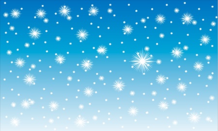Winter background: snow fall - illustration.のイラスト素材