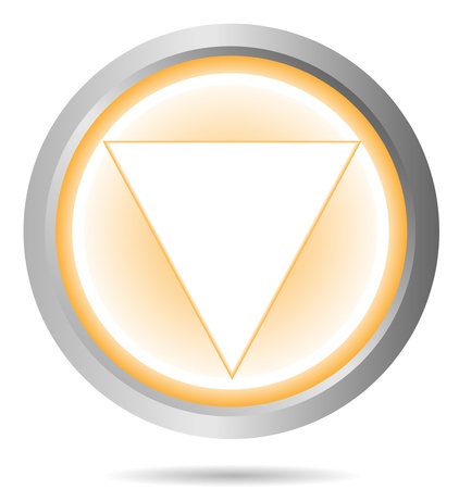 Down button on white background のイラスト素材