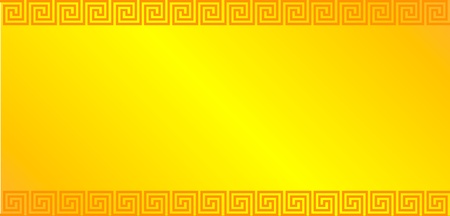 Gold background with greek ornament - illustrationのイラスト素材