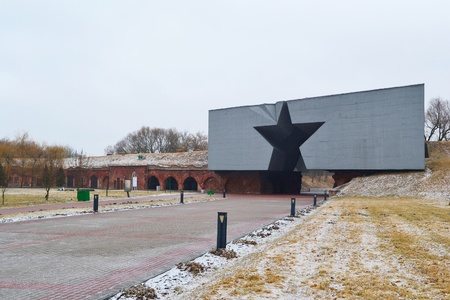 The entrance to the Brest Fortress, Belarusのeditorial素材