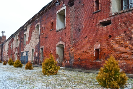 Wall of the Brest Fortress in Brest, Belarusのeditorial素材