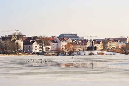 Troetskae pradmests - old part of Minsk, Belarusのeditorial素材