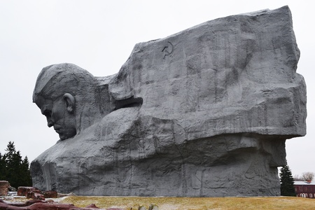 The monument to Soviet soldiers in Brest fortress, Belarusのeditorial素材