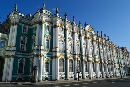 The Winter Palace in St.Petersburg, Russiaのeditorial素材