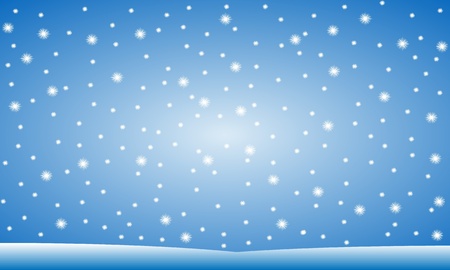 Winter background: snow fallのイラスト素材