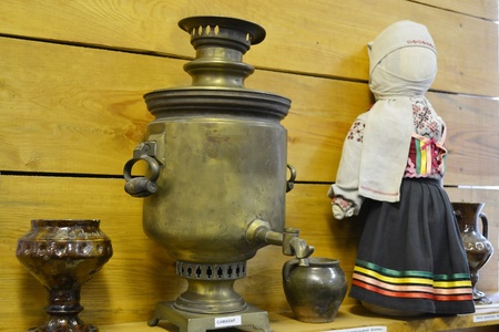 Stolin, Belarus - March 15, 2011: interior in the Belarusian local history Museumのeditorial素材
