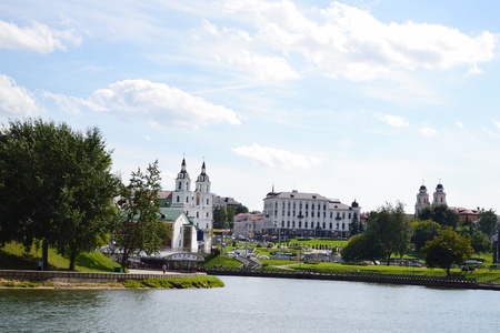 Minsk, Belarus - August 30, 2011: View of Minsk on a sunny summer dayのeditorial素材