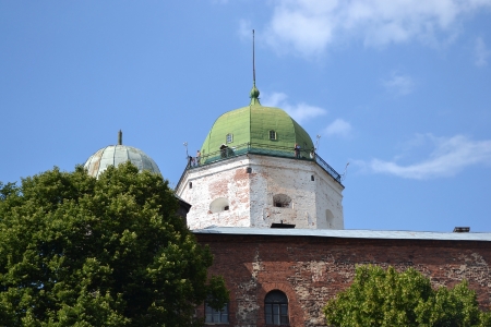 Vyborg, Russia - July 28, 2012: View of old Swedish castle in Vyborgのeditorial素材