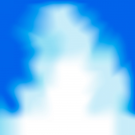 Vector background of white cloud detail in a blue sky made using a gradient meshのイラスト素材