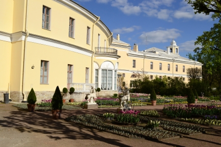 Pavlovsk, Russia - May 19, 2012: Private imperial garden (Own sadik) near The Grand Palace at Pavlovsk, Russiaのeditorial素材