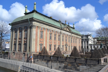 View of Parliament building in Stockholm, Swedenのeditorial素材