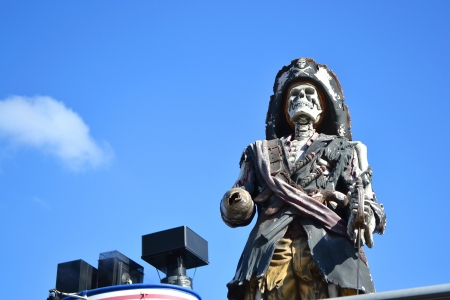 Pirate statue in Stockholm, Swedenの写真素材