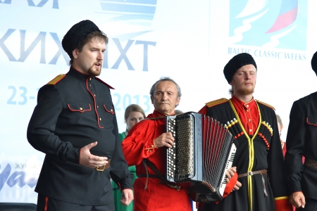 St. Petersburg, Russia: July 28, 2013 - Statement by the Cossack Choirのeditorial素材