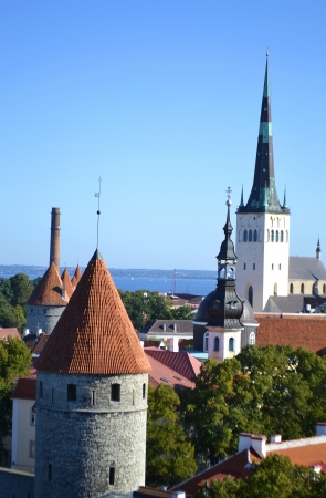 Old Town in Tallinn, Estoniaのeditorial素材