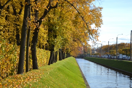View of Summer Garden in St.Petersburg, Russiaの写真素材