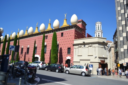 Figueras, Spain - June 24, 2013: Salvador Dali museum in the center of the Catalan town of Figueres, Spain.のeditorial素材