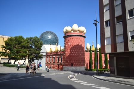 Figueras, Spain - June 24, 2013: Salvador Dali museum in the center of the Catalan town of Figueres, Spain.のeditorial素材