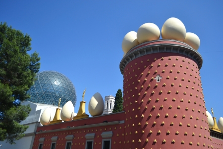 Figueras, Spain - June 24, 2013: Salvador Dali museum in the center of the Catalan town of Figueres, Spain.のeditorial素材