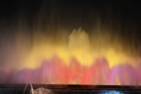 Magic fountain of Montjuc in Barcelona, Spainのeditorial素材