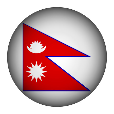 Nepal Flag Button On A White Background Vector Illustration のイラスト 素材 ストックフォト 写真素材のstock Foto ストックドットフォト