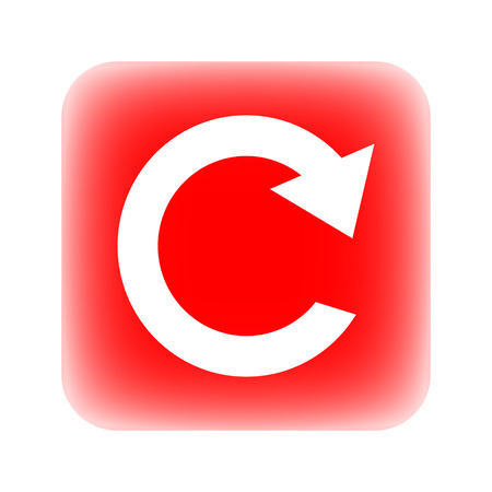 Button with repeat sign on white background.のイラスト素材