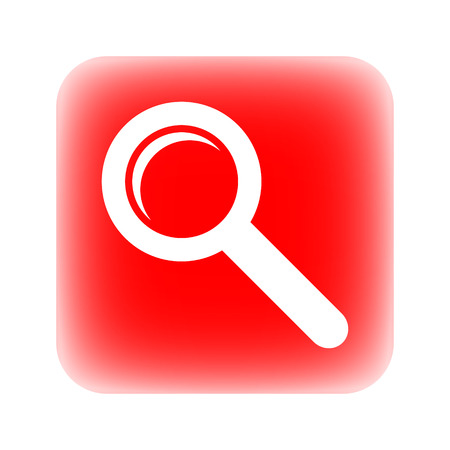Search sign button on white backgroud.のイラスト素材