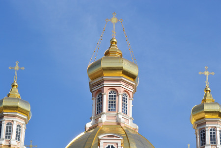 Holy Cross Cathedral. One of the oldest temples in St. Petersburg, built in the years 1739-1751 in Baroque style.のeditorial素材